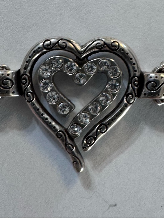 Brighton Jewelry - BRIGHTON Silver Heart Crystal Accent Women's Bracelet